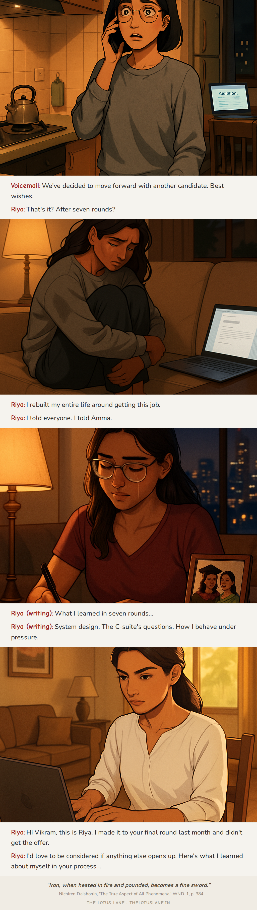 Seven Rounds and a Voicemail - a story about job rejection after multiple interview rounds