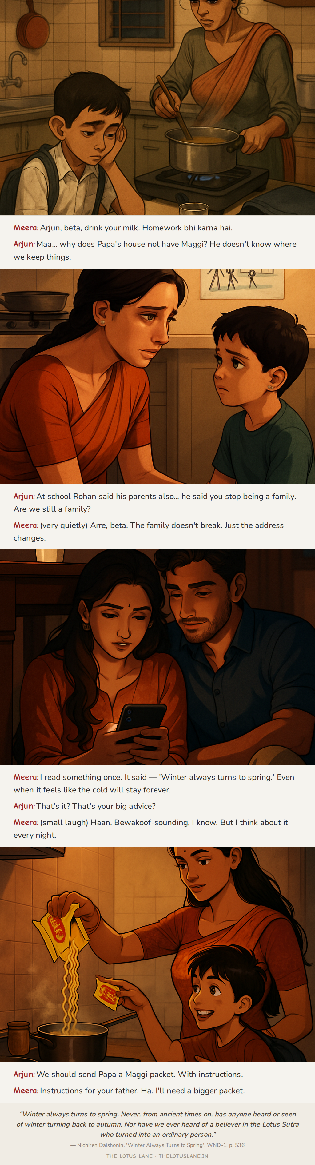 Papa's House Has No Maggi - a story about divorce impact on kids