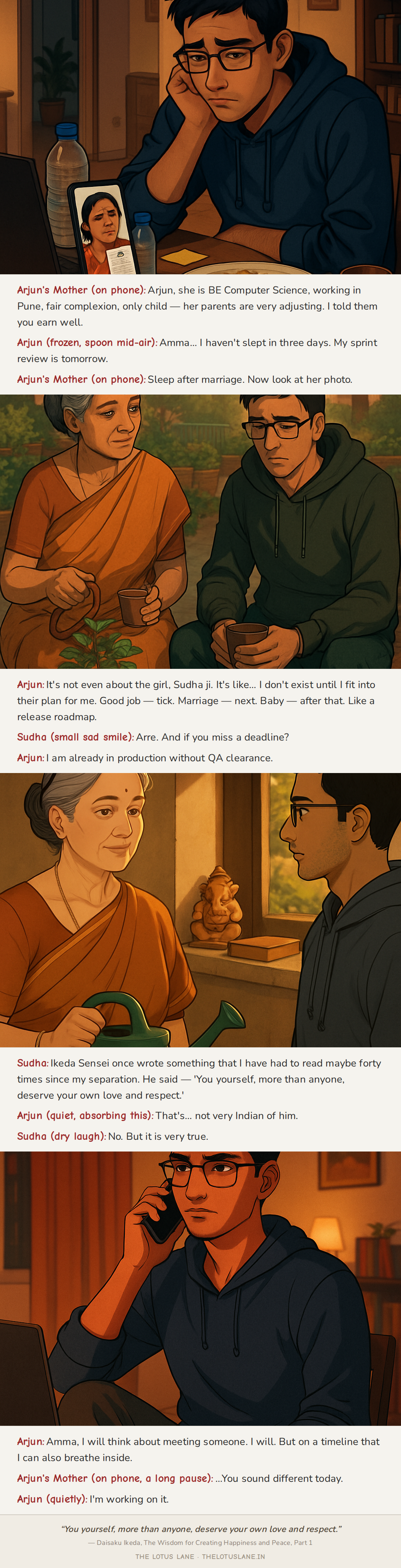 Amma, I Am Not a Software Product You Can Ship By Q4 - a story about family expectations