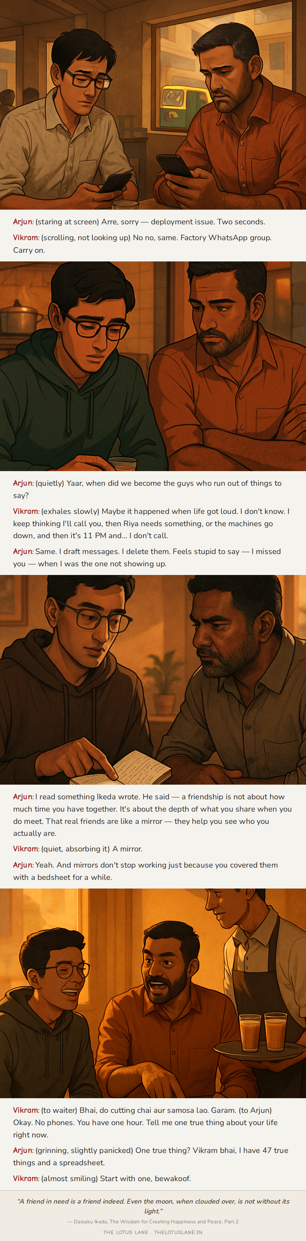We Used to Talk for Hours. Now I Don't Know What to Say to Him. - a story about growing apart